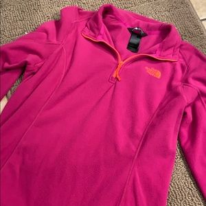 The North Face pink fleece